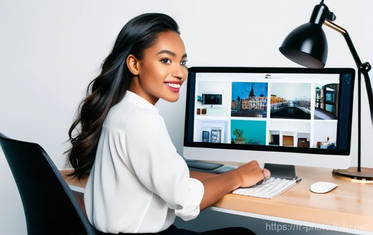 사진 자격증으로 가능한 추가 수익 창출 - **Prompt:** A clean and organized scene depicting a focused, mid-30s male photographer, wearing smar...